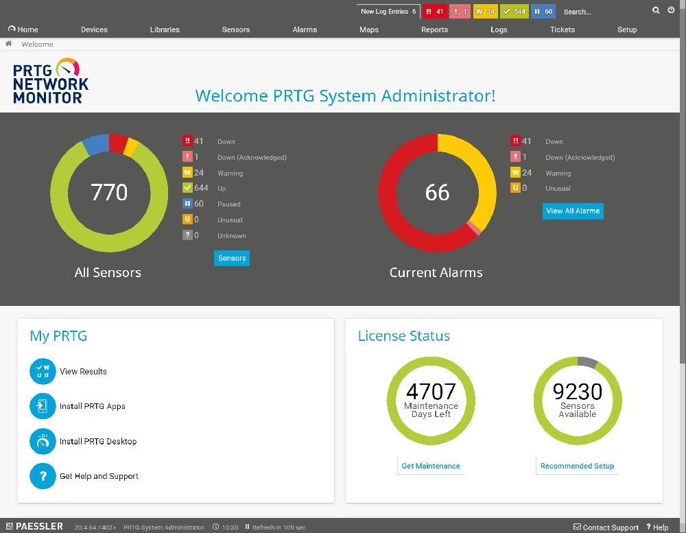 PRTG Enterprise Monitor